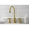 Kingston Brass KS2987BEX Essex Widespread Bathroom Faucet W/Brass Pop-Up, Brass KS2987BEX - alternate 2